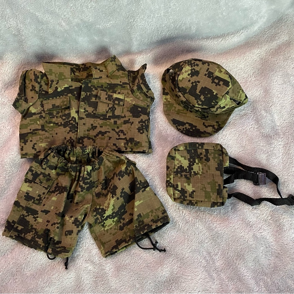 Army outfit for Build-A-Bear sized stuffie